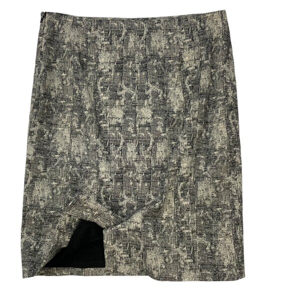 MM. LaFleur The Noho Skirt 4 Krackle Black Mini Tailored Pencil Quiet Luxury - Picture 7 of 11